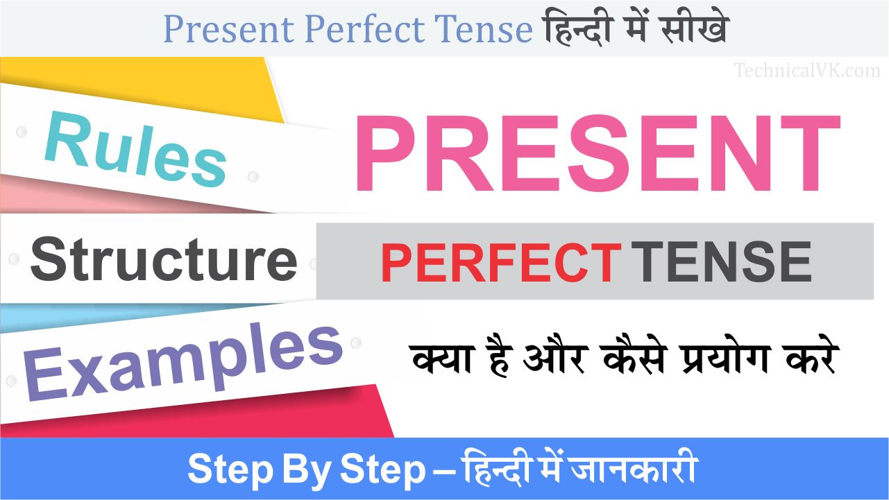 Present Perfect Tense with Structure and Examples