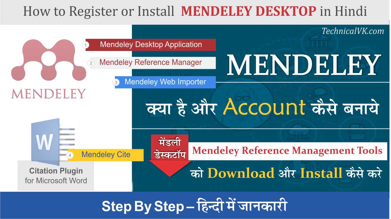 Mendeley Kya Hai और मेंडली पर Account कैसे बनाये