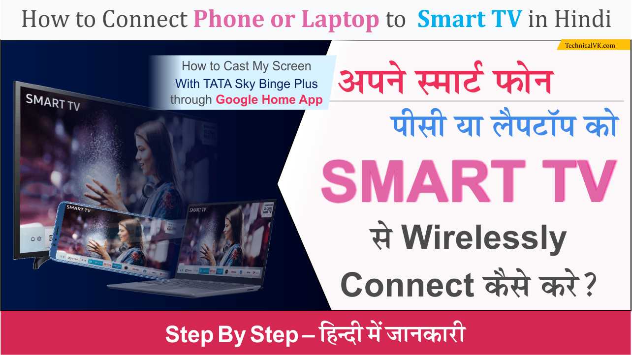 Phone या Laptop को Smart TV से Wirelessly Connect कैसे करे
