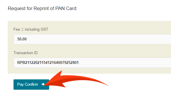 How to Pay Online For Reprint Pan Card in Hindi